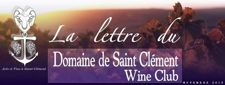 Le Domaine Saint Clément - La newsletter d'octobre 2018